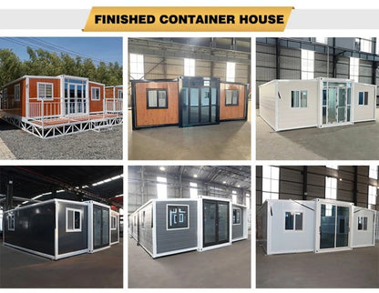 Casa Contêiner Dobrável Expansível Modular Pré-fabricada Pronta de 20 e 40 Pés com Cozinha e Banheiro