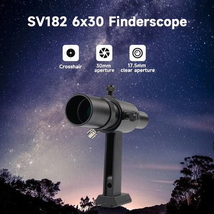 Conjunto de Telescópio Refrator Acromático Svbony SV48P 102mm para Fotografia e Observação Astronômica de Céu Profundo