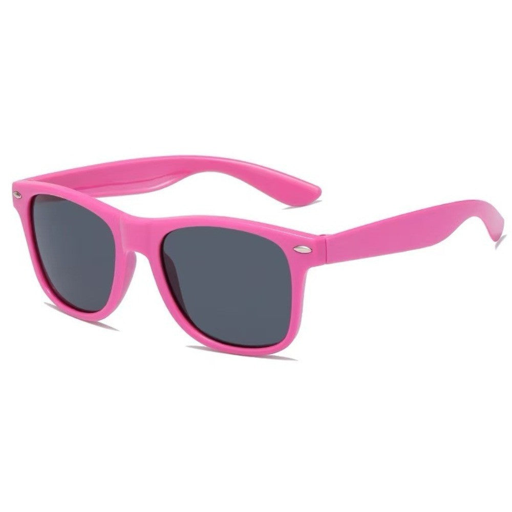 1/8pcs Neon Colors Party Sunglasses Black Studs Retro Unisex Rainbow Street Shot Gift Wedding Favors for Guests