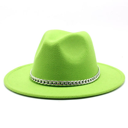 Big Size 59-61CM Fedoras Hats for Women Winter Fashion Formal Wedding Decorate Jazz Hats Men Panama Church Hat Chapeau Femme