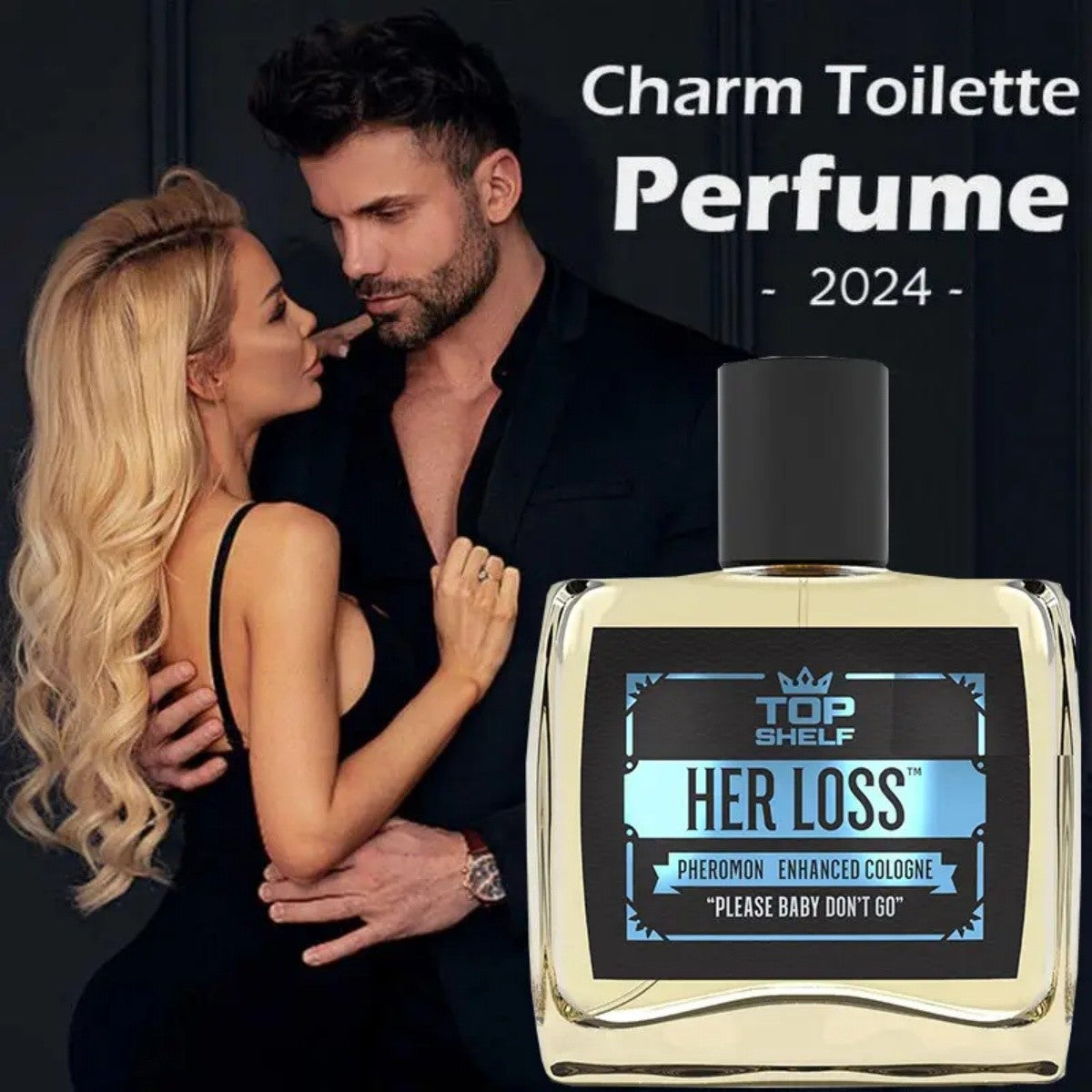 Perfume Colônia Her Loss, perfume colônia masculino, perfume colônia de feromônio masculino 50ml/100ml, fragrância duradoura, presente de Natal