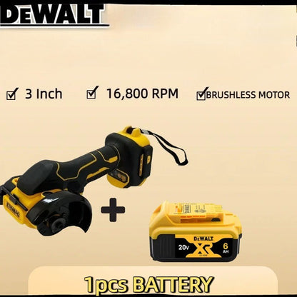 Esmerilhadeira Angular Sem Fio DEWALT Mini Esmerilhadeira de Polimento 3 polegadas Máquina de Corte Elétrica Multifuncional Ferramenta Elétrica Bateria 18-20V