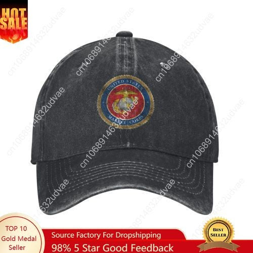 United States Marine Corps  Hats Mens Womens Sports Baseball Hat Tailor-made Caps Personalized Text Cowboy Trucker Cap