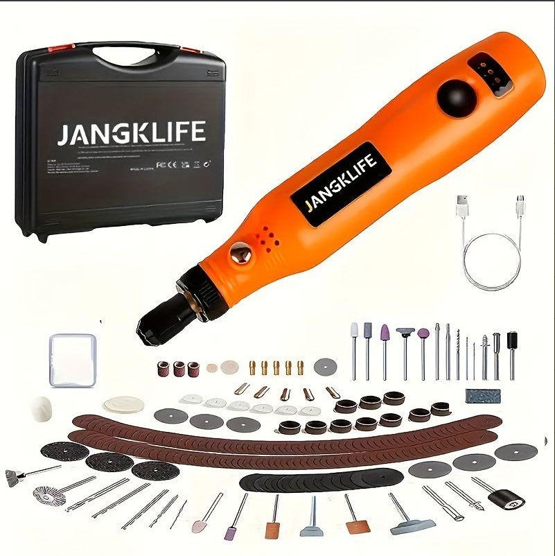 Miniesmeril, Kit de Ferramentas Rotativas com Acessórios para Ferramentas Rotativas, Multiferramenta Rotativa de 3 Velocidades para Projetos Artesanais e DIY.