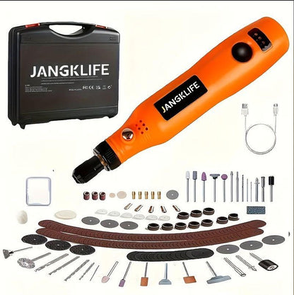 Miniesmeril, Kit de Ferramentas Rotativas com Acessórios para Ferramentas Rotativas, Multiferramenta Rotativa de 3 Velocidades para Projetos Artesanais e DIY.