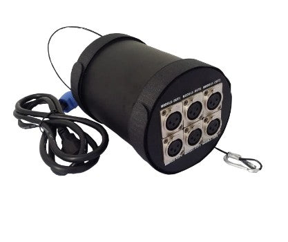 1pc 6 Port DMX Splitter And Amplifier Output 512x 6 Channels For Dj Disco Stage Light Control