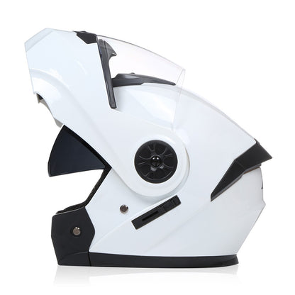 BLD Capacete Fechado Personalizado para Moto Masculino Feminino Capacete Moderno com Viseira Dupla Motocross Corrida Articulado Casco Moto
