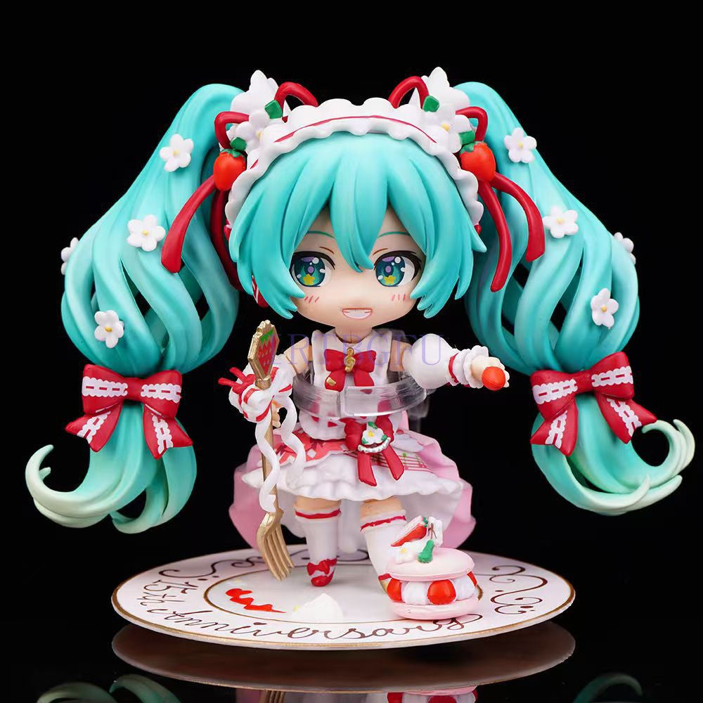 10cm GSC Vocaloid Hatsune Miku 1939 15º Aniversário Ver Q Nendoroid Japonês Anime PVC Action Figure Brinquedo Jogo Modelo Colecionável Boneca