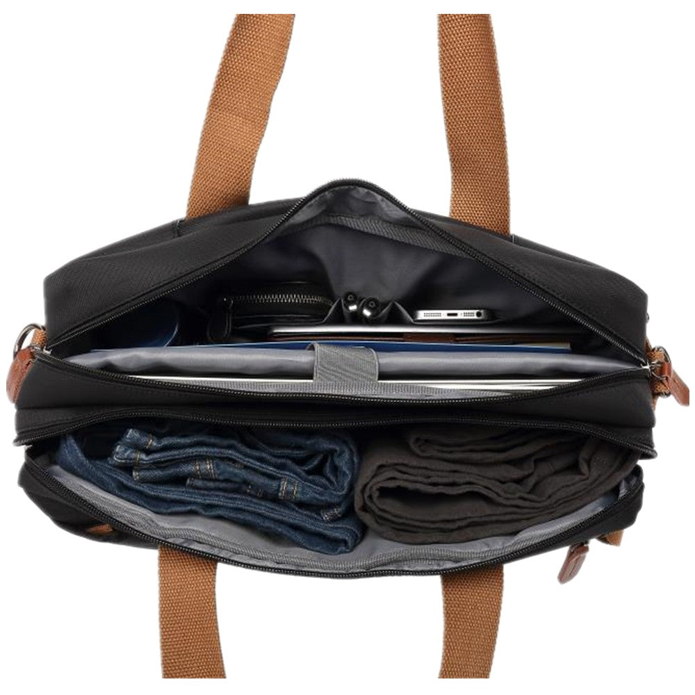 Nova Mochila Conversível Multifuncional 2025 Mochila para Notebook de 15,6/17,3 Polegadas Mochila de Viagem de Negócios Mochila Escolar de Nylon Impermeável