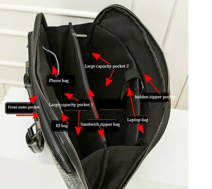 Motaora 2025 Women's Bag Leather Briefcase For 14-inch Laptops Women Professional Business Shoulder Bag Fashion Solid Handbags