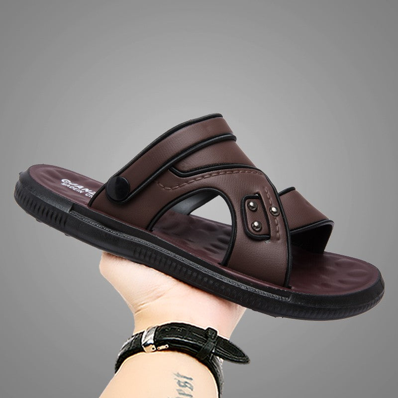 Summer Men Sandals Open Toe Flat Mens Casual Shoes Outdoor Walking Sandals for Men Beach Shoes sandalias hombre Men slippers