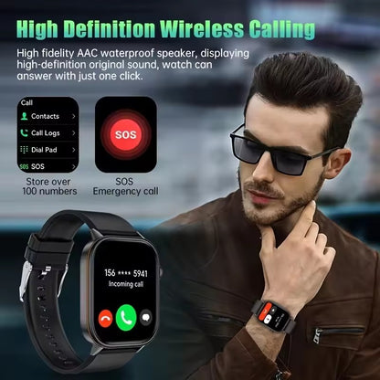 2025 Military GPS Smart Watch Men Flashlight Compass Waterproof Outdoor Sports Tracker Bluetooth Call Smartwatch For Android IOS