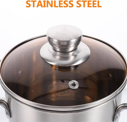 LMETJMA 3L Deep Fryer Pot Stainless Steel Frying Pot With Mesh Steamer Basket Japanese Tempura Fryer Pot with Lid and Tong JT230