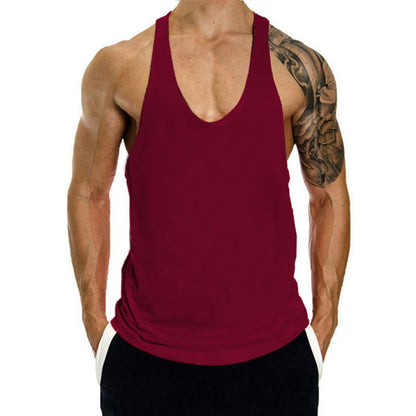 Men Cotton Tank Tops Quick Dry Gym Vest Male Bodybuilding Sleeveless Shirt Elastic Basketball Singlet Gym t-Shirt Man Clothing