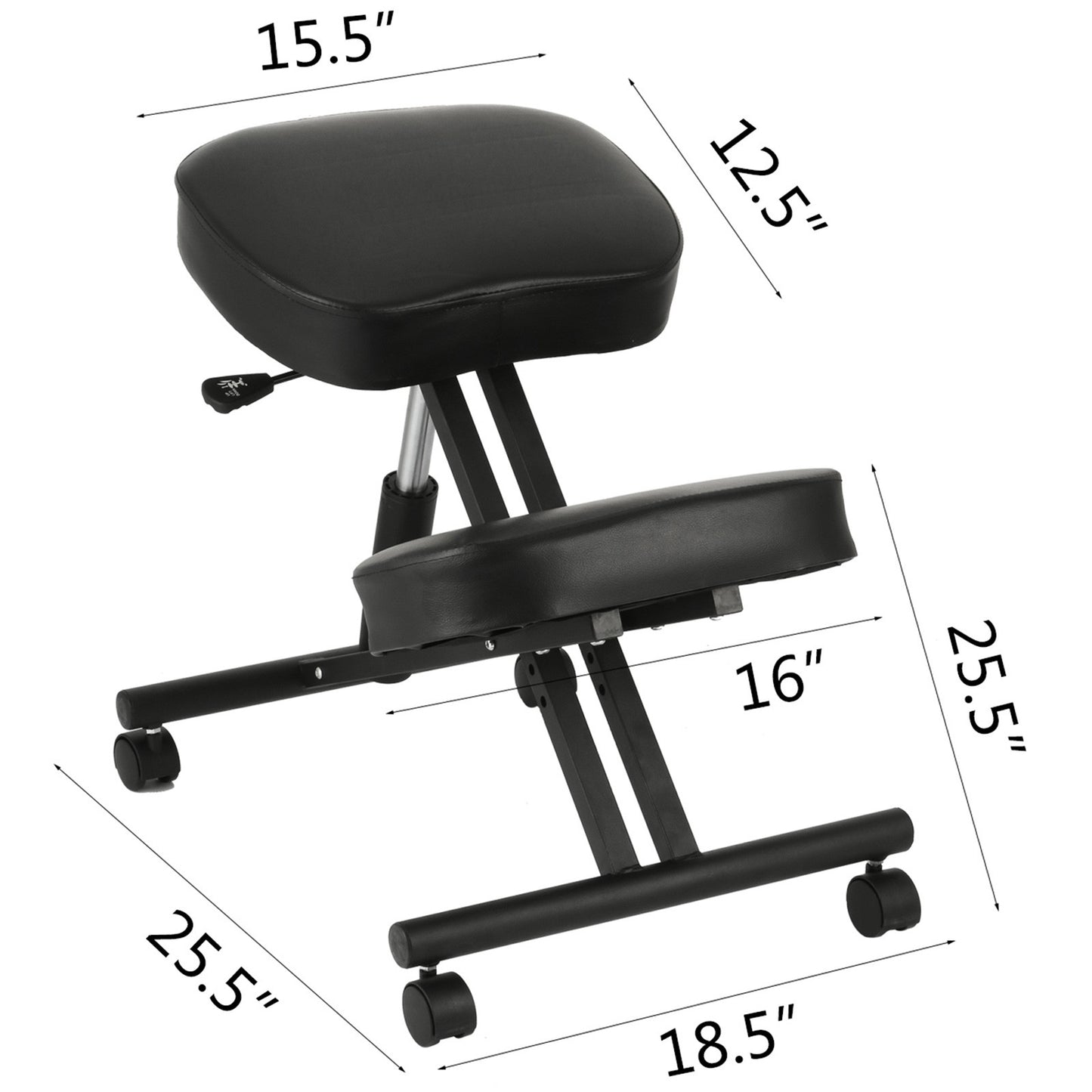 Cadeira Ergonômica para Ajoelhar SucceBuy com Almofada Grossa, Cadeira de Escritório Doméstico para Melhorar a Postura Corporal, Cadeira de Computador de Madeira com Balanço