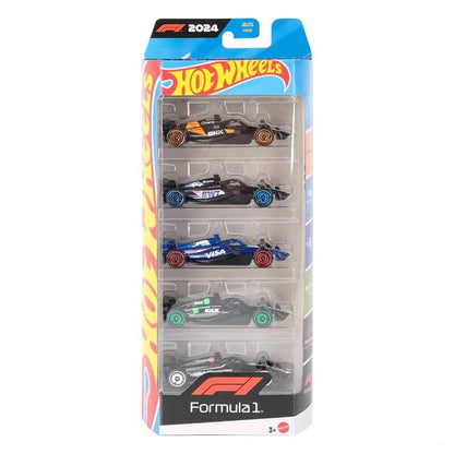 Hot Wheels X Formula 1 1/64 Collectible Car Toys 5 Packs Haas F1 Team Kick Sauber F1 Team Moneygram Theme Vehicle Gifts For Fans
