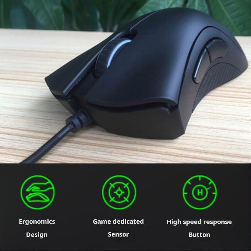 Razer DeathAdder Essential Wired Gaming Mouse / Wired Mice 6400DPI 5 Independently Buttons For Laptop PC Gamer