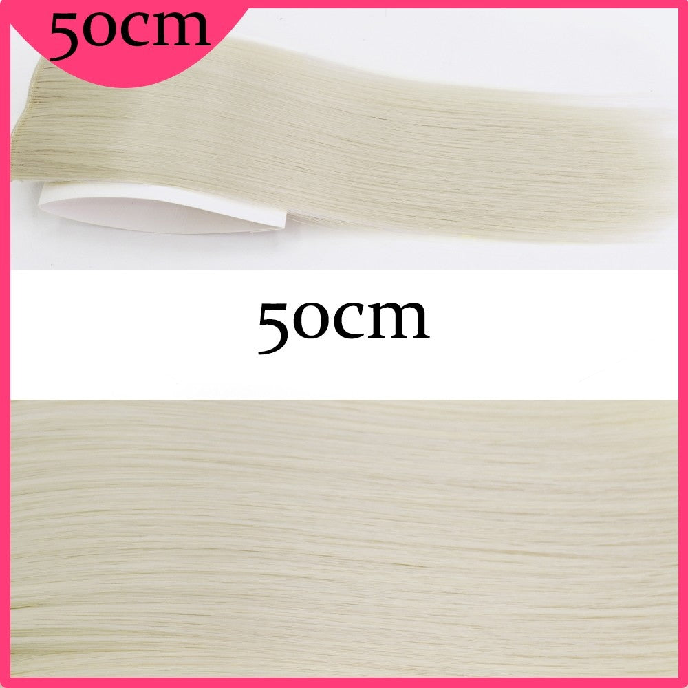 MERISI HAIR Apliques de Cabelo Sintético Liso Invisível com 2 Presilhas, Aumento de Volume, Extensões de Cabelo, Cobertura Lateral Superior