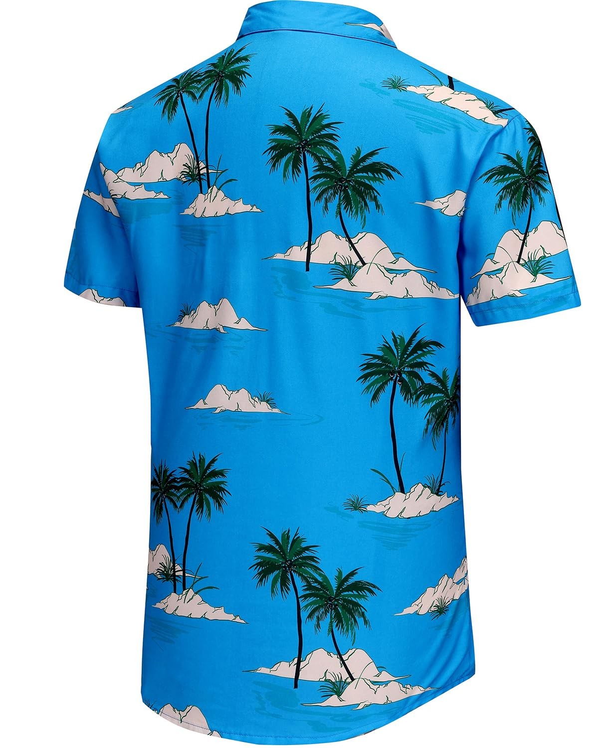 KYKU Hawaiian Mens Shirts Casual: Beach Vacation Tropical Mens Button Down Short Sleeve Shirt with Pocket