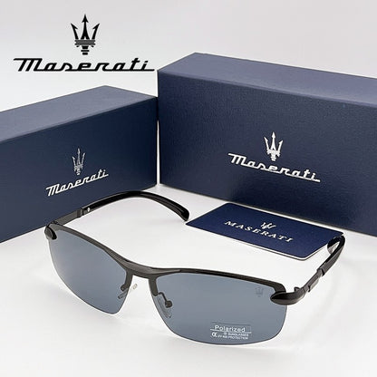 Óculos de sol de luxo MASERATI para ciclismo, proteção UV400, com escudo anti-reflexo 10783