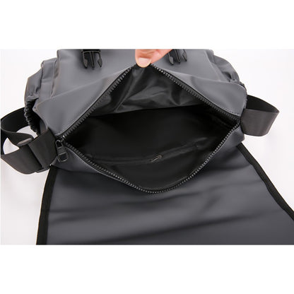 Fashionable Multi Pocket Messenger Bag - large capacity with adjustable strap, daily commuting - durable, travel bag, multi-func