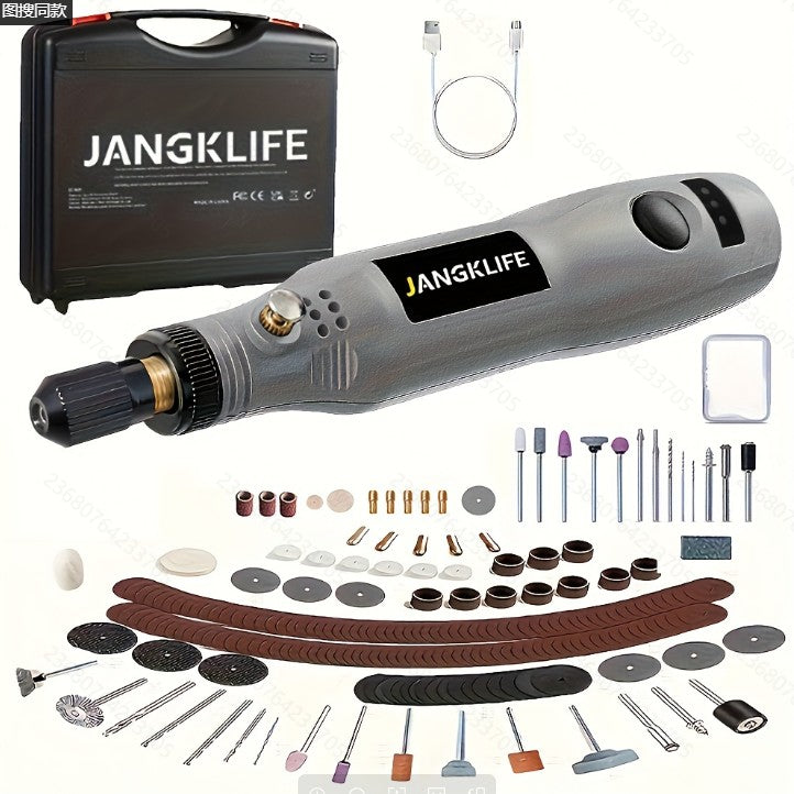 Miniesmeril, Kit de Ferramentas Rotativas com Acessórios para Ferramentas Rotativas, Multiferramenta Rotativa de 3 Velocidades para Projetos Artesanais e DIY.