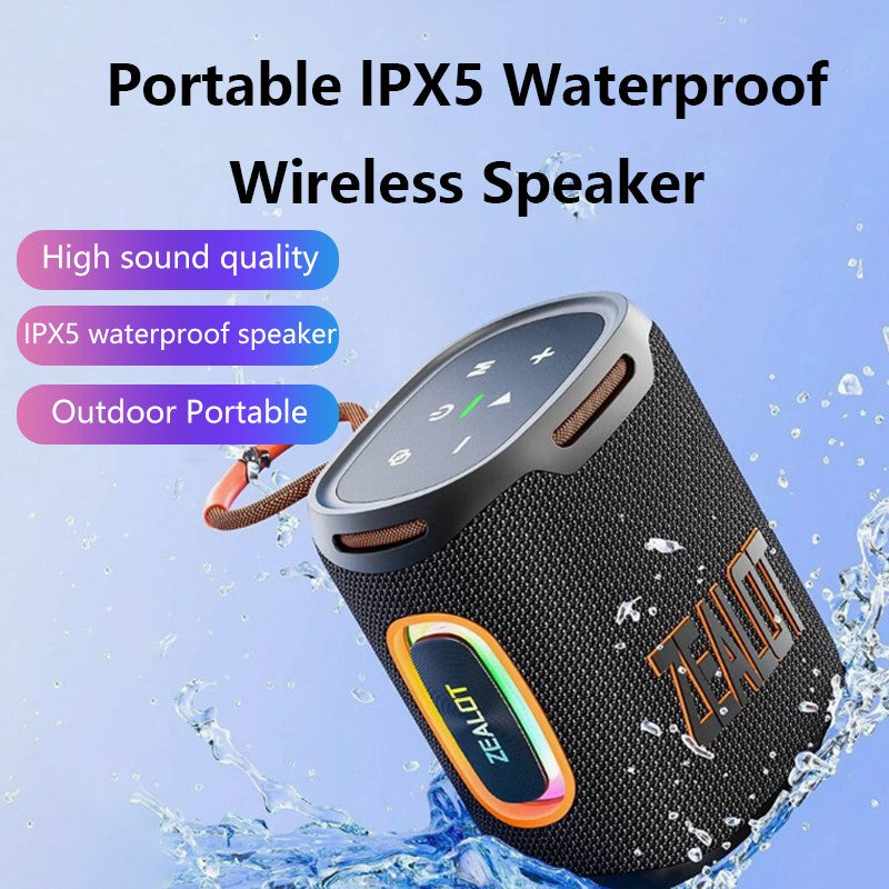 ZEALOT S122 25W Portable Wireless Speaker, Wireless Speaker, Bass Boost, Dual Pairing, 6000mAh Battery.