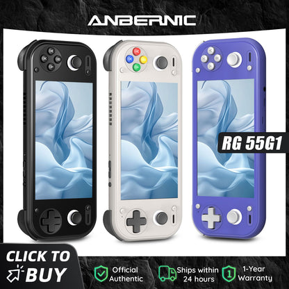Anbernic RG 55G1 Retro Handheld Game Console Android 14 RG55G1 With 5.5 Inch Touch IPS Screen 3D Hall joystick RGB Lighting
