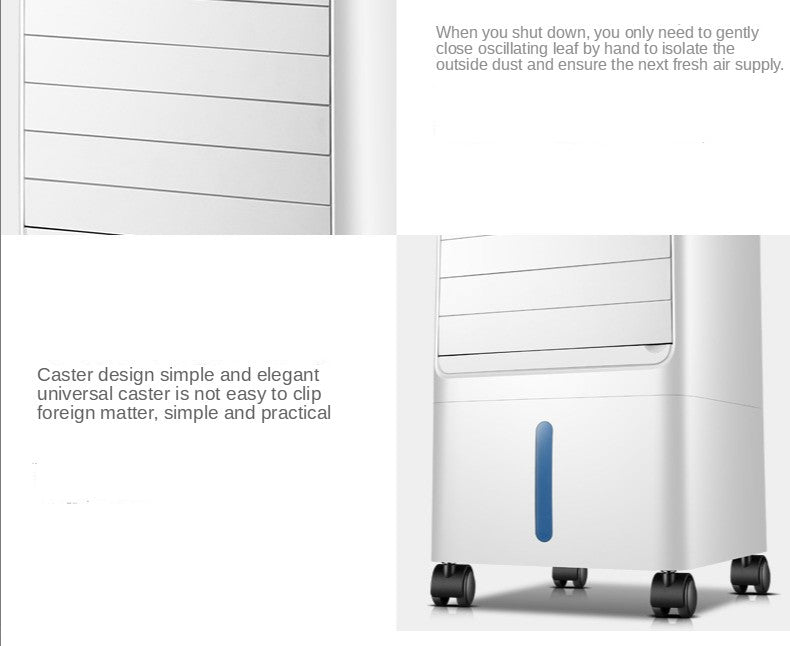 Painel de controle inteligente Ventilador de ar condicionado doméstico portátil Refrigerador de ar condicionado Refrigerador de tanque de água duplo