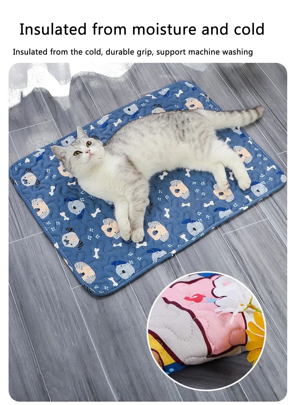 Tapete de Verão para Pets Cobertor Gelado à Prova de Umidade para Cães Almofada para Sofá e Chão Hipoalergênico para Gatos Capas de Cama para Pets Respiráveis