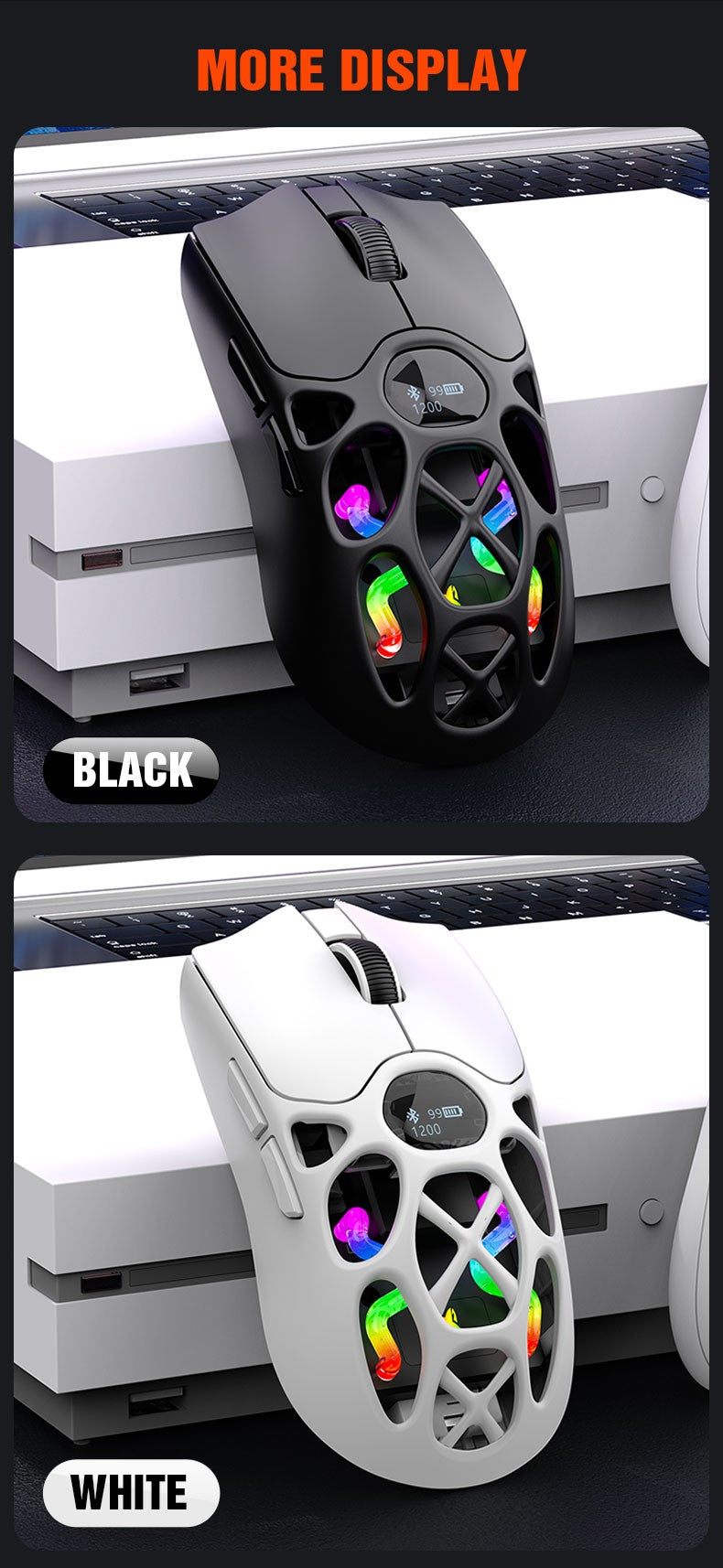 XUNFOX H16 Bluetooth wireless three-mode game mouse laptop e-sports lightweight mouse