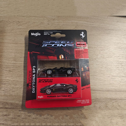 New In Stock Bburago 1:64 Ferrari 812 Competizione Yellow Alloy Miniature Ferrari Datyona Sp3 Sports Diecast Model Custom Toys