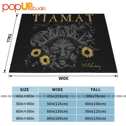 Tiamat Wildhoney Tel Aviv Show Cobertor Ultra Macio Colcha Inverno Capa de Sofá Capas de Cama