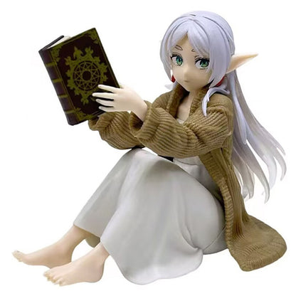 Frieren: Beyond Journey's End Anime Figure para Mesa - Fofa, com Pijama, Caça ao Tesouro - Frieren Action Figure Estatueta Modelo Boneca Brinquedo