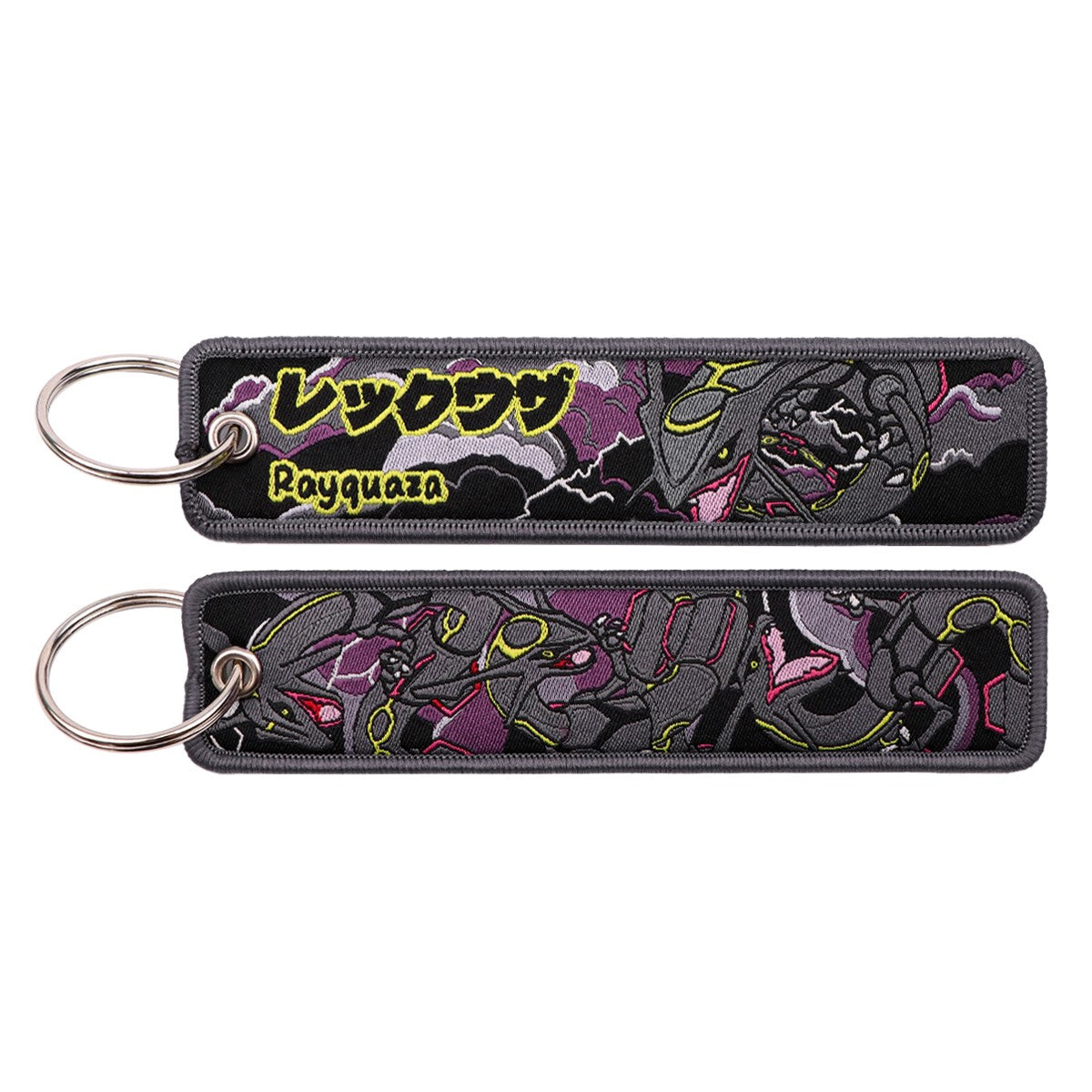 Japanese Anime Elf Monsters Keychain for Cars Backpack Key Holders Embroidery Keyrings Key Tag Jet Tag Accessories Gifts 1pcs