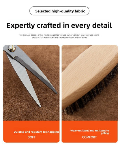 Caramel Suede Half-length Skirt Women's Autumn Winter New Irregular Belt Slim A- Line Midi Umbrella Skirt Comfortable Casual S .