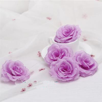10pcs 8cm Black Artificial Rose Silk Flower Heads Decorative Flowers for Wedding Home Birthday Party New Year Banquet Decoration