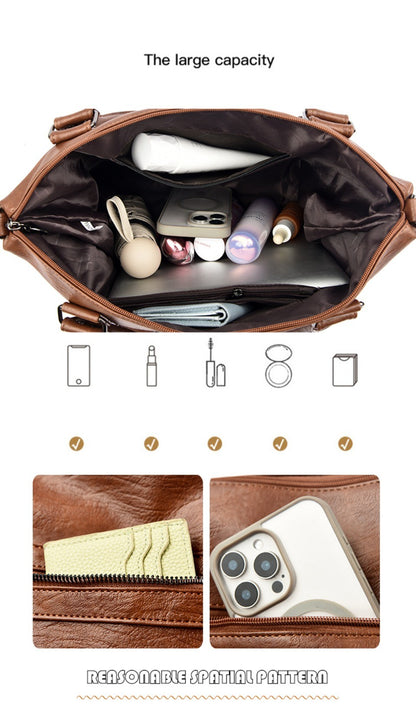 Genuine Brand Soft Leather Shoulder Crossbody Bags for Women Hot Luxury Handbag Women Bags Designer Casual Tote Messenger Bag