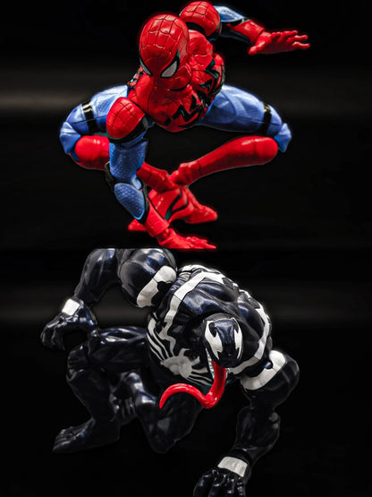 Em estoque Blokees Marvel Rivals Homem-Aranha Venom Campeão Classe Anime Boneco de Ação Figura Colecionável Modelo Presente Colecionáveis