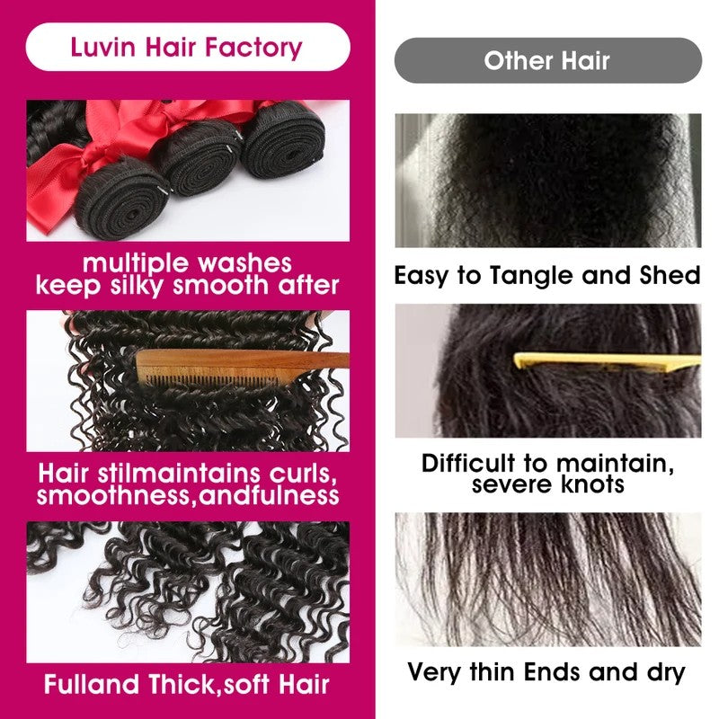 Pacotes de Cabelo Humano Ondulado Profundo de 32 36 40 Polegadas Cabelo Brasileiro Remy Virgem para Mega Hair Cacheado 1/2/3/4 Pacotes de Mega Hair com Preços Promocionais
