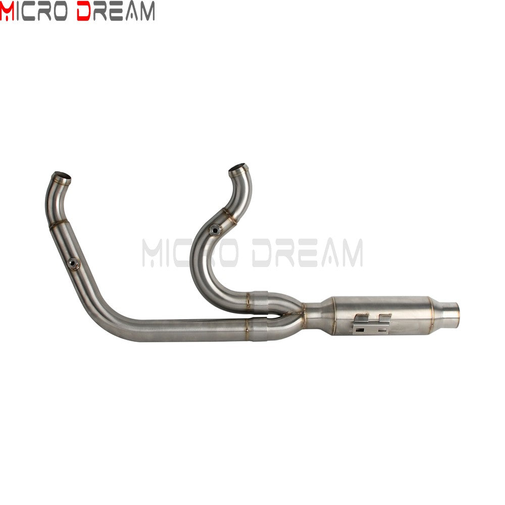For Harley Softail Low Rider ST FXLRST 117 2025-26 Full Complete Exhaust System Swept-up Muffler Motorcycle Exhaust Pipes 2-In-1