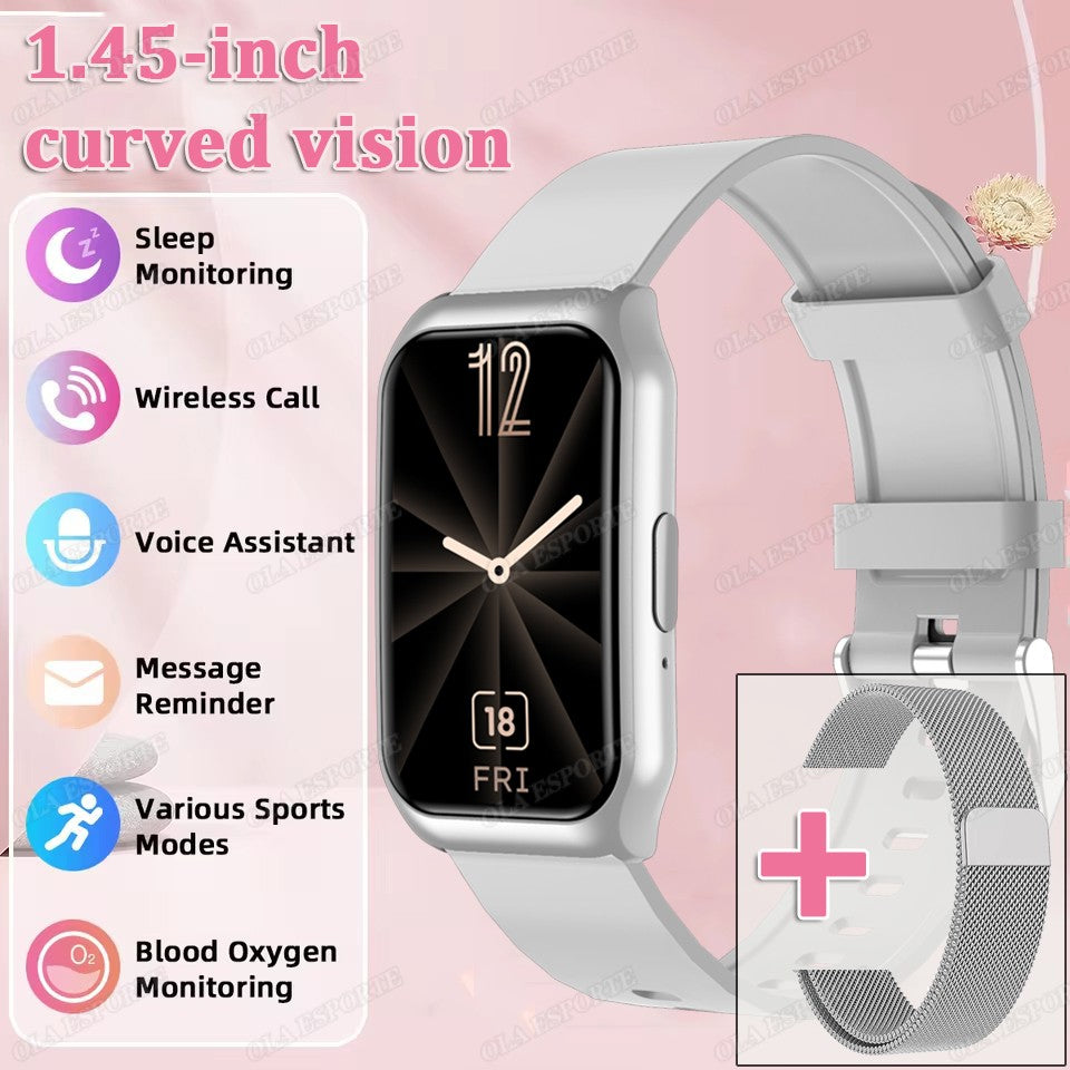 New Curved Screen Smart Watch 2025 For Health Watch Heart Rate Blood Oxygen/Pressure Sleep Monitor Sports Waterproof Smartwatch