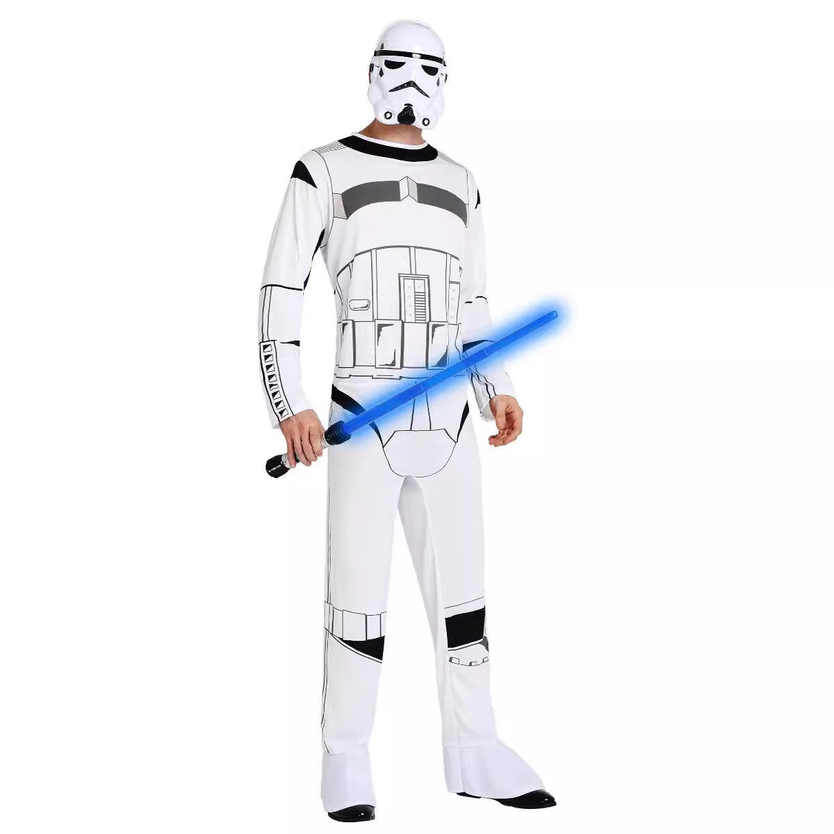 Adult Man Leia Halloween Cosplay Costume Boys Black Warrior Darth Vader Clothes White Soldier Alien Red Devils Kylo Ren Cos