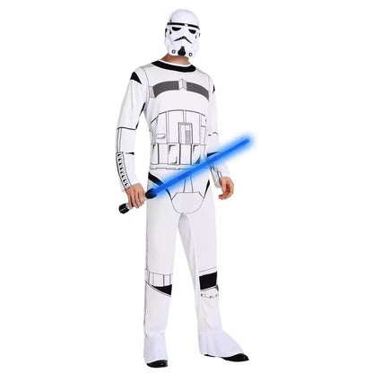Adult Man Leia Halloween Cosplay Costume Boys Black Warrior Darth Vader Clothes White Soldier Alien Red Devils Kylo Ren Cos