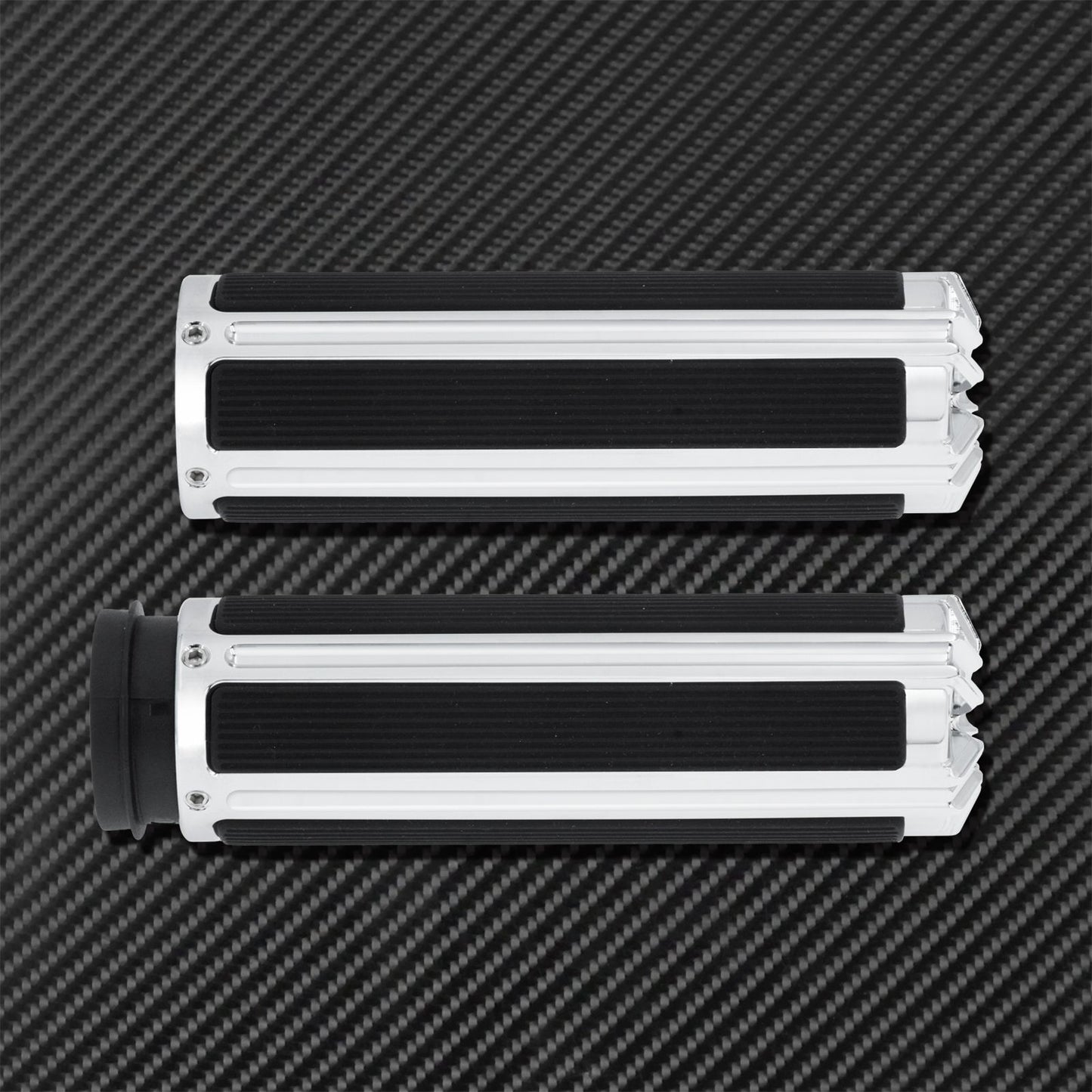 1'' Electronic Hand Grips Motorcycle 25mm Throttle Handle Bar Black/Chrome For Harley Softail FXDLS Breakout Touring FLHR Trike