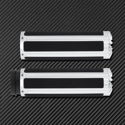 1'' Electronic Hand Grips Motorcycle 25mm Throttle Handle Bar Black/Chrome For Harley Softail FXDLS Breakout Touring FLHR Trike