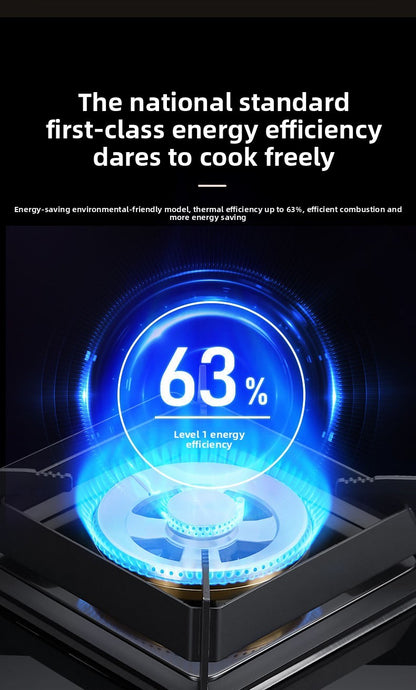 Dual Fuel 3500W Gas Electric Cooker Household Concave Induction Cooktop Class Energy Built-in Countertop Natural Gas Easy Table