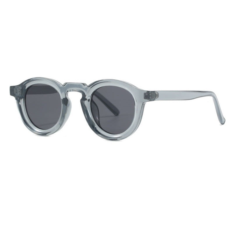 Round Sunglasses Women Men Punk Shades  Retro Trending Sun Glasses Clear Lens Frame UV400 Female Oculus Gafas