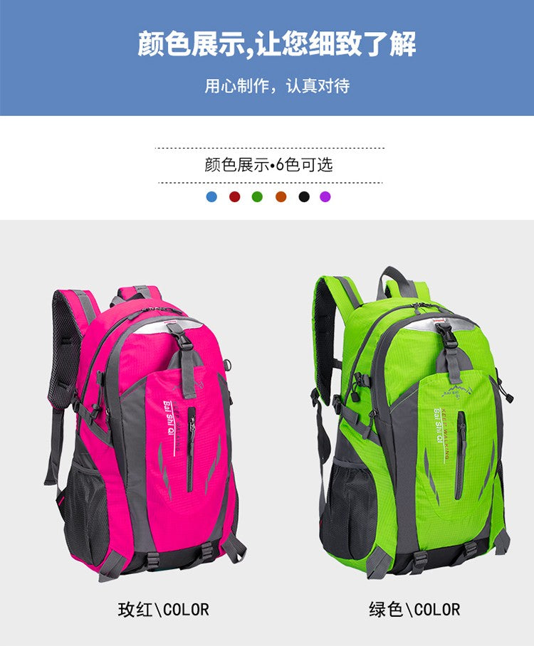 New Camping Backpack 40 Liters Large Capacity Travel Canvas Bag Outdoor Mountaineering Hiking Travel Bag