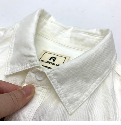 Sold Color Mens Cotton Linen Shirts Harajuku Casual Simple Comfortable Long Sleeve Loose Buttons Blouses Shirt With Chest Pocket